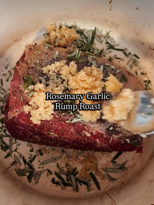 Rosemary Garlic Rump Roast (and how to prepare a tender roast)